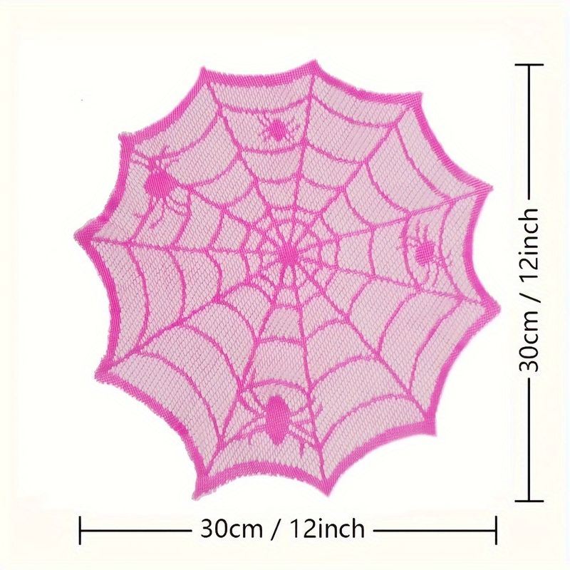Spider Web Halloween Decoration - VIKAMA Tapete de Mesa em Renda