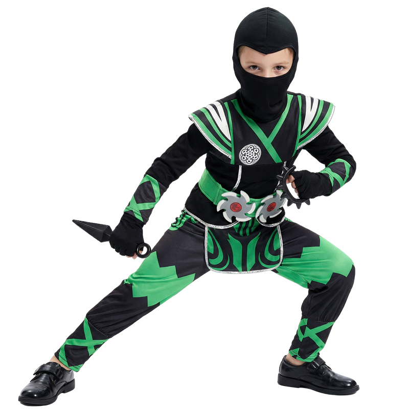 Halloween Costume Kids - Conjunto de Fantasia de Ninja Japonês
