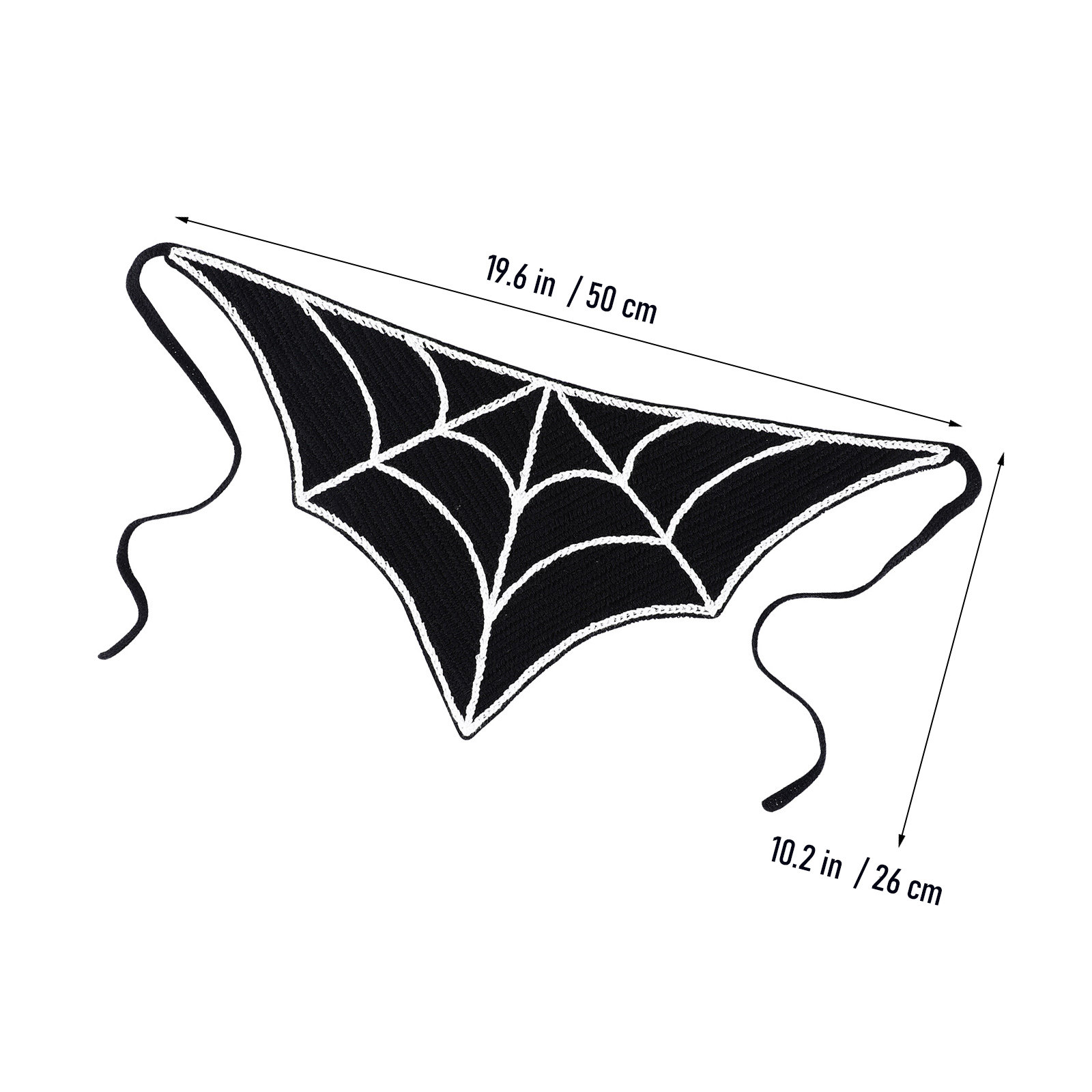 Lenço de cabeça triangular com - Spider Web Halloween Decoration avaliação e preço