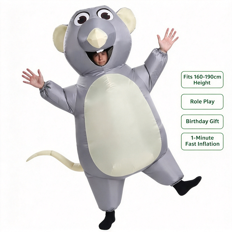 Fantasia de Rato Cinza Infláve - Halloween Costume Kids avaliação e preço