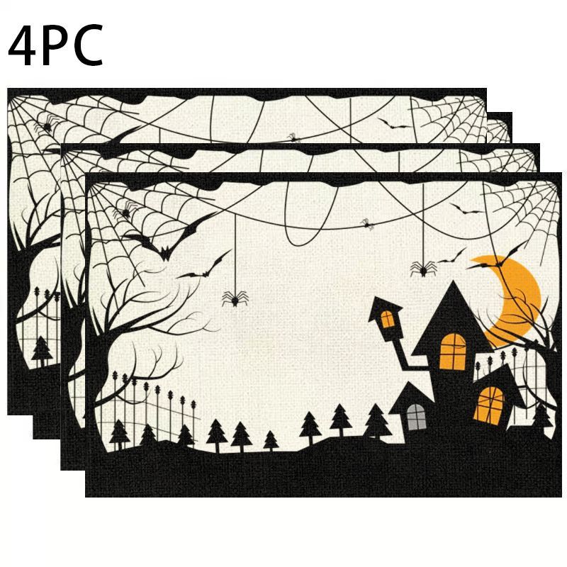 VIKAMA Jogo Americano de Hallo - Spider Web Halloween Decoration avaliação e preço