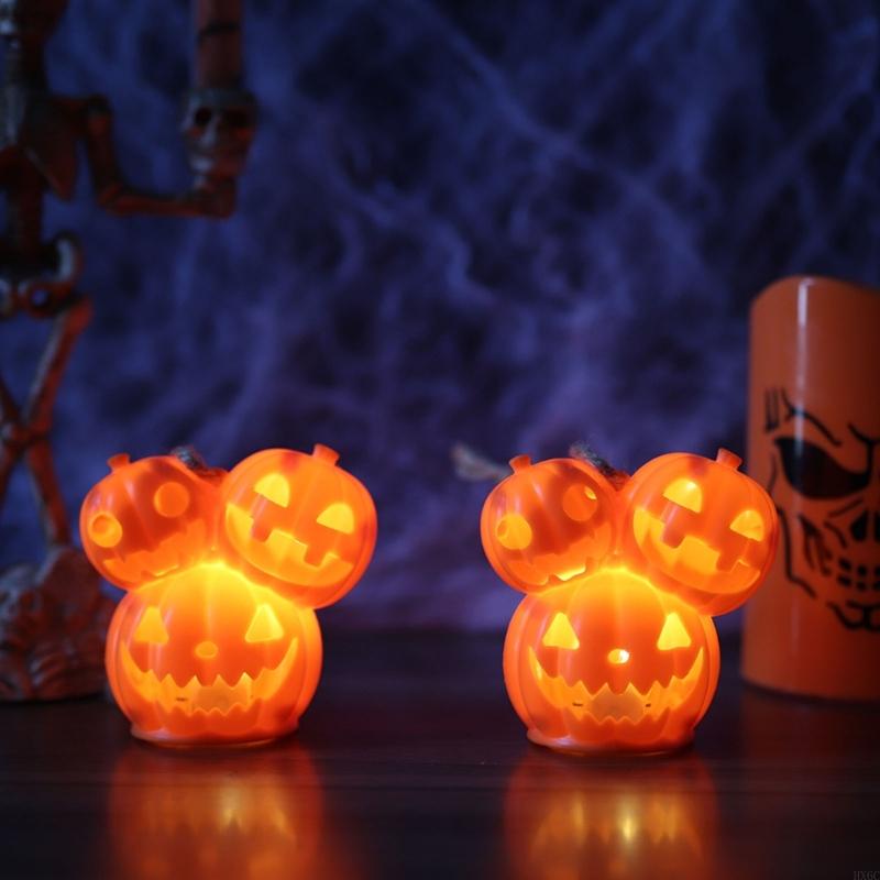 Lâmpada plástico com LED para  - Halloween Pumpkin Decor Led avaliação e preço