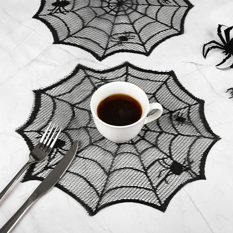 2/4 unidades de toalha de mesa - Spider Web Halloween Decoration avaliação e preço